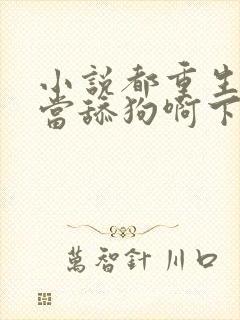 小说都重生了谁当舔狗啊下载