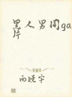 黑人男同gay片封面