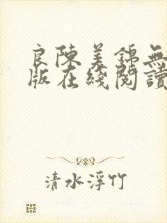 良陈美锦无删减版在线阅读