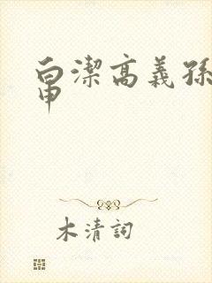 白洁高义孙倩王申