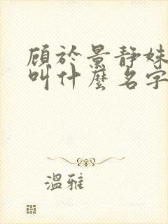 顾于景静姝小说叫什么名字