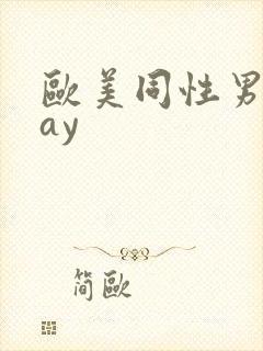 欧美同性男男gay封面