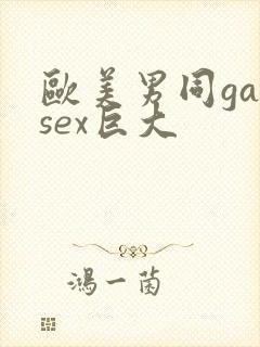 欧美男同gaysex巨大