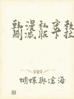韩漫私密教学无删减版下拉式动漫