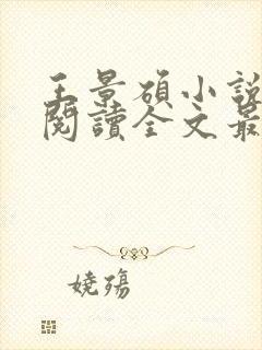 王景硕小说免费阅读全文最新章节封面