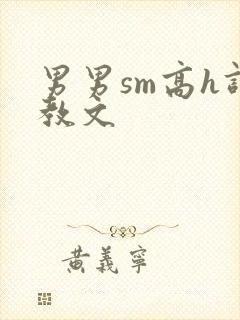 男男sm高h调教文