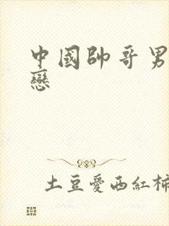 中国帅哥男同性恋