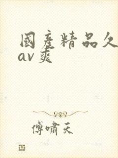 国产精品久久久av爽