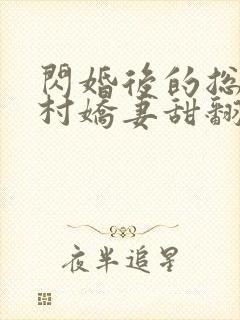 闪婚后的总裁农村娇妻甜翻了全集