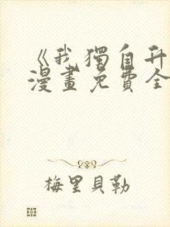 《我独自升级》漫画免费全集