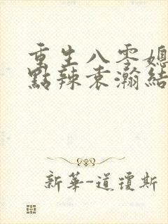 重生八零媳妇有点辣袁瀚结局封面