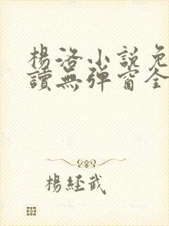 杨洛小说免费阅读无弹窗全文