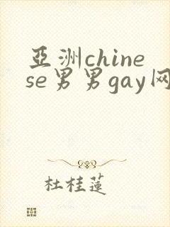 亚洲chinese男男gay网站