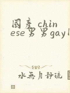 国产 chinese男男gay网站封面