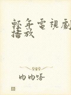 轻年电视剧在线播放封面