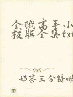 全职高手小说精校版全集txt