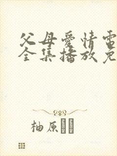父母爱情电视剧全集播放免费观看