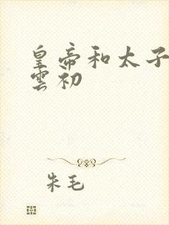 皇帝和太子妃h云初