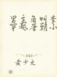 男主角叫李轩的穿越唐朝小说
