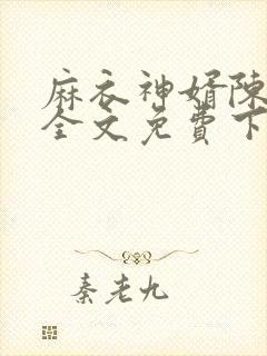 麻衣神婿陈黄皮全文免费下载