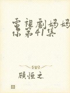 电视剧妈妈在等你第41集