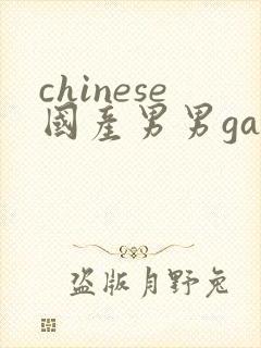 chinese国产男男gaygay