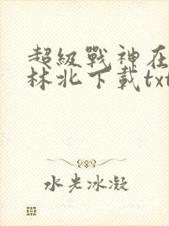 超级战神在都市林北下载txt