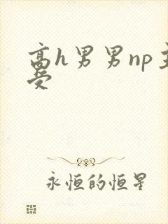 高h男男np主受封面