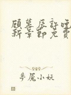 顾慕辰许晚音最新章节免费阅读