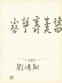 小说重生后我顶替了前夫白月光免费封面