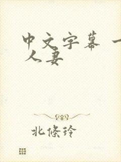 中文字幕 一区 人妻