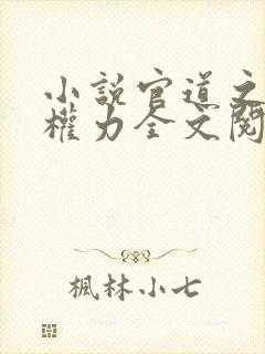 小说官道之绝对权力全文阅读