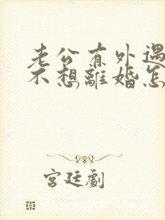 老公有外遇到我不想离婚怎么办