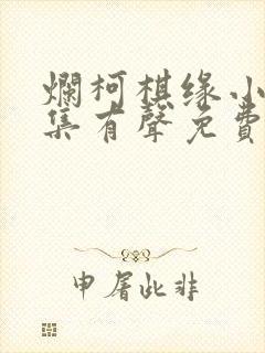烂柯棋缘小说全集有声免费听
