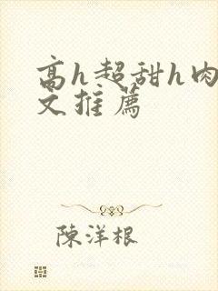 高h超甜h肉h文推荐