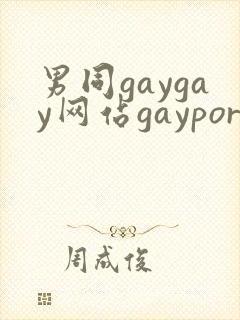 男同gaygay网站gayporn