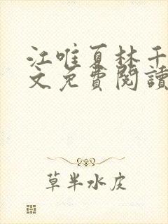 江唯夏林千洛全文免费阅读笔趣阁