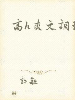 高h爽文调教封面