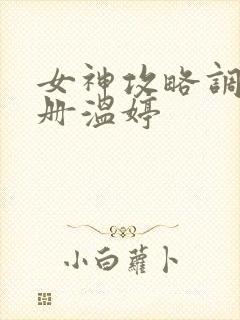女神攻略调教手册温婷