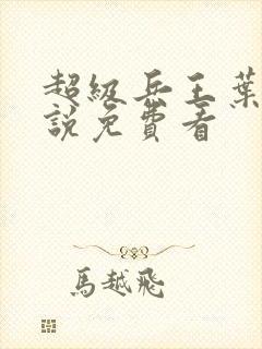 超级兵王叶谦小说免费看