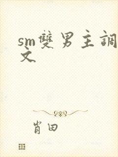 sm双男主调教文