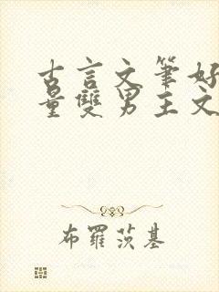 古言文笔好高质量双男主文