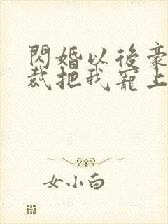 闪婚以后豪门总裁把我宠上天