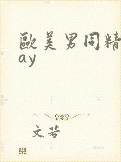 欧美男同精品gay