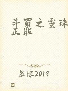 斗罗之灵珠神剑正版