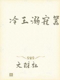 冷王溺宠嚣张妃