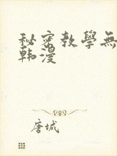 秘密教学无删减韩漫封面