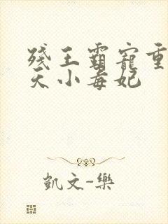 残王霸宠重生逆天小毒妃