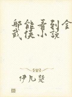 哪能看到金庸的武侠小说