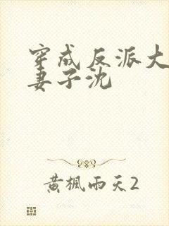 穿成反派大佬的妻子沈